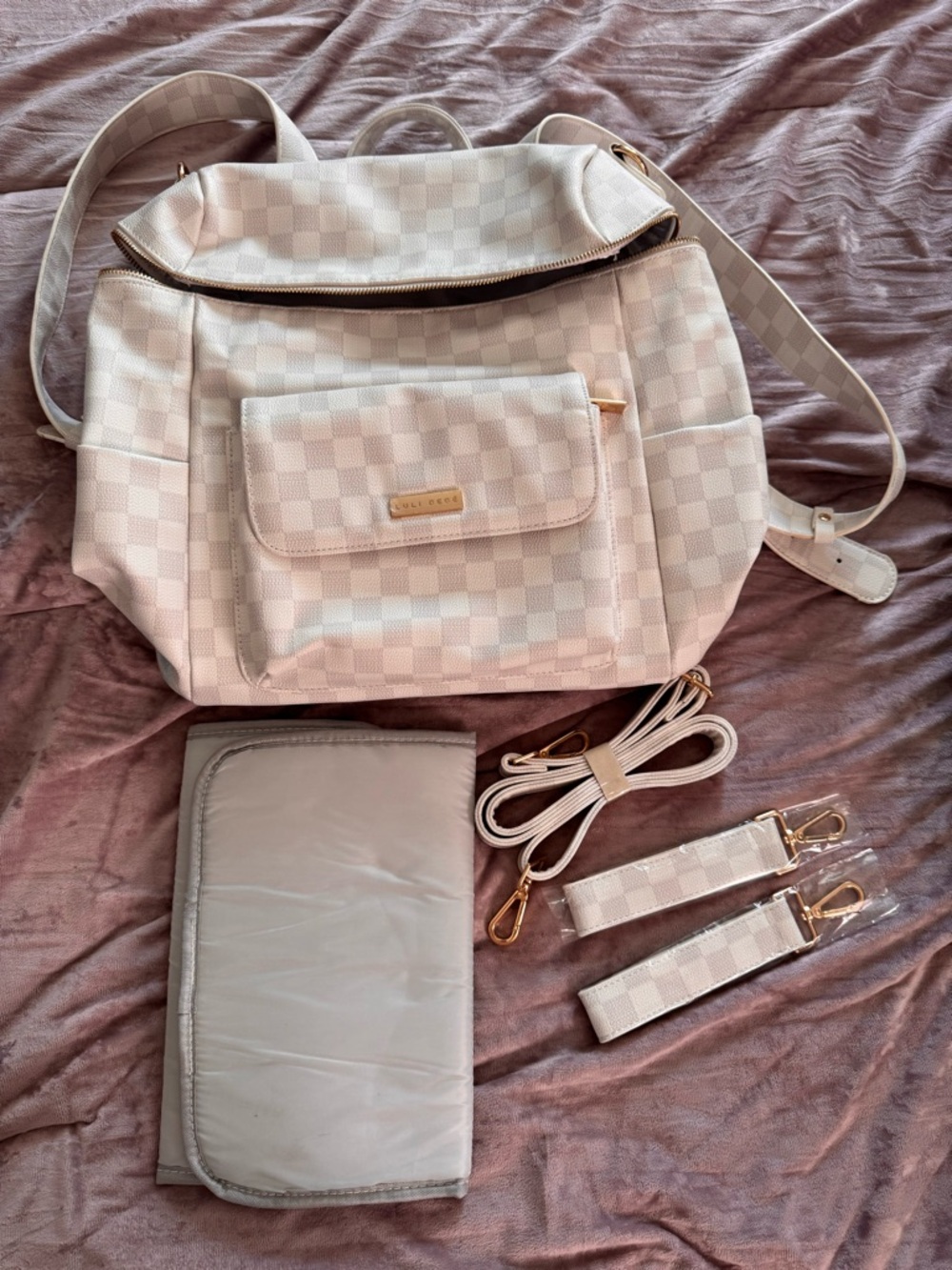 Luli Bebe Checkered Women’s Baby Bag